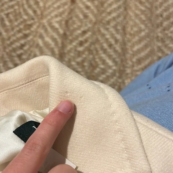 J. Crew Des Ports Ouvier Wool Cream Blazer Size 6 - Picture 10 of 10